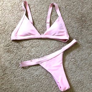 Pink Triangular Bikini